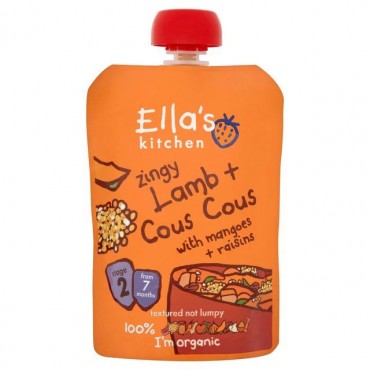 Ella's Kitchen Stage 2 Lamb Cous Cous with Apricots & Raisins 130g